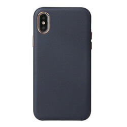 Apple iPhone X Case Zore Eyzi Cover Navy blue