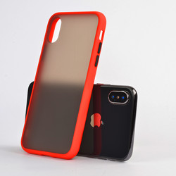 Apple iPhone X Case Zore Fri Silicon Red