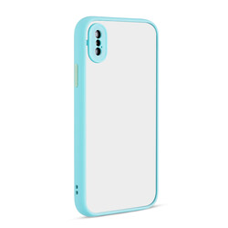 Apple iPhone X Case Zore Hux Cover Turquoise