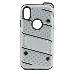 Apple iPhone X Case Zore Iron Cover Grey