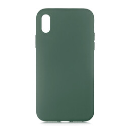 Apple iPhone X Case Zore LSR Lansman Cover Dark Green