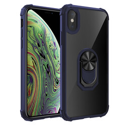 Apple iPhone X Case Zore Mola Cover Navy blue