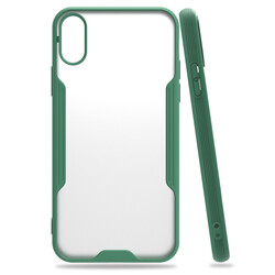 Apple iPhone X Case Zore Parfe Cover Dark Green