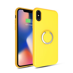 Apple iPhone X Case Zore Plex Cover Yellow