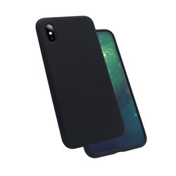 Apple iPhone X Case Zore Silk Silicon Black