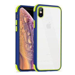 Apple iPhone X Case Zore Tiron Cover Navy blue