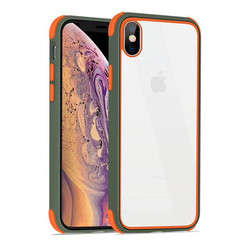 Apple iPhone X Case Zore Tiron Cover Green