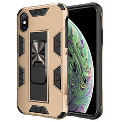 Apple iPhone X Case Zore Volve Cover Gold
