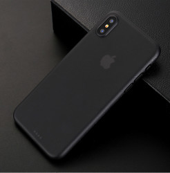 Apple iPhone X Kılıf Zore 1.Kalite PP Silikon Siyah