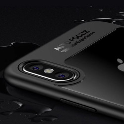 Apple iPhone X Kılıf Zore Buttom Kapak Siyah