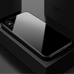 Apple iPhone X Kılıf Zore Devrim Mıknatıslı Cam Kapak Siyah
