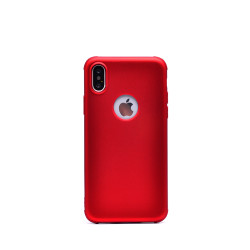Apple iPhone X Kılıf Zore Neva Silikon Kırmızı