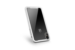 Apple iPhone X Kılıf Roar Glassoul Airframe Kapak Gri