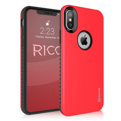 Apple iPhone X Kılıf Roar Rico Hybrid Kapak Kırmızı