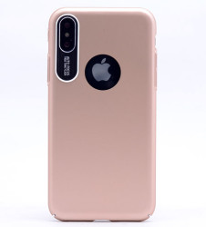 Apple iPhone X Kılıf Zore S-line Kapak Gold