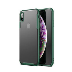 Apple iPhone X Kılıf Zore Volks Kapak Koyu Yeşil