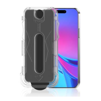 Apple iPhone X Zore 5D Magic Privacy Glass Ghost Glass Screen Protector with Easy App Tool Black
