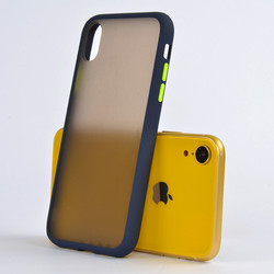 Apple iPhone XR 6.1 Case Zore Fri Silicon Navy blue