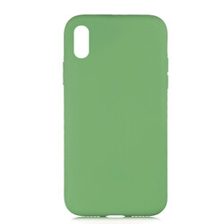 Apple iPhone XR 6.1 Case Zore LSR Lansman Cover Açık Yeşil