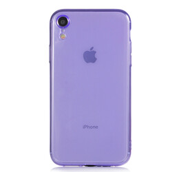 Apple iPhone XR 6.1 Case Zore Mun Silicon Purple