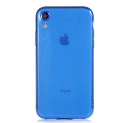 Apple iPhone XR 6.1 Case Zore Mun Silicon Navy blue