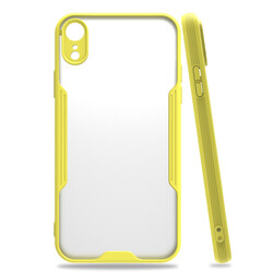 Apple iPhone XR 6.1 Case Zore Parfe Cover Yellow