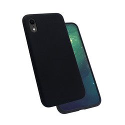 Apple iPhone XR 6.1 Case Zore Silk Silicon Black