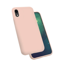 Apple iPhone XR 6.1 Case Zore Silk Silicon Pink