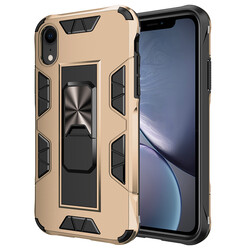 Apple iPhone XR 6.1 Case Zore Volve Cover Gold