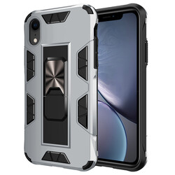 Apple iPhone XR 6.1 Case Zore Volve Cover Grey