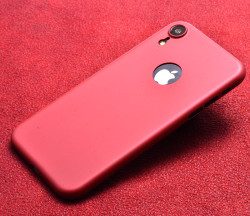 Apple iPhone XR 6.1 Kılıf Zore 1.Kalite PP Silikon Kırmızı