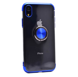 Apple iPhone XR 6.1 Kılıf Zore Gess Silikon Mavi