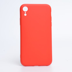 Apple iPhone XR 6.1 Kılıf Zore İnci Silikon Kırmızı