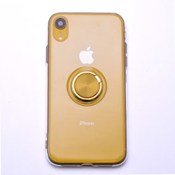 Apple iPhone XR 6.1 Kılıf Zore Les Silikon Gold