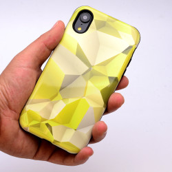 Apple iPhone XR 6.1 Kılıf Zore Piramit Silikon Yeşil
