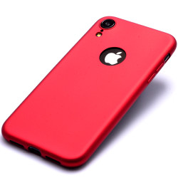 Apple iPhone XR 6.1 Kılıf Zore Premier Silikon Kapak Kırmızı