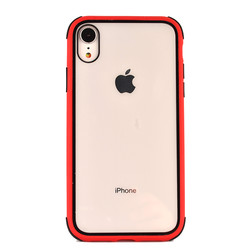 Apple iPhone XR 6.1 Kılıf Zore Tiron Kapak Kırmızı