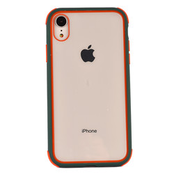 Apple iPhone XR 6.1 Kılıf Zore Tiron Kapak Koyu Yeşil