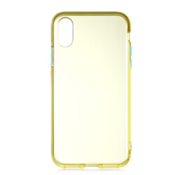 Apple iPhone XS 5.8 Case Zore Bistro Cover Yellow