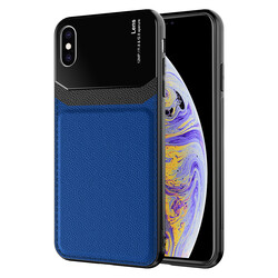 Apple iPhone XS 5.8 Case ​Zore Emiks Cover Navy blue