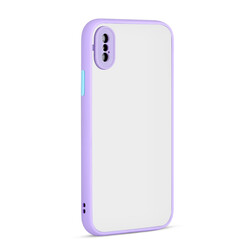 Apple iPhone XS 5.8 Case Zore Hux Cover Lila