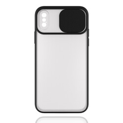 Apple iPhone XS 5.8 Case Zore Lensi Cover Black