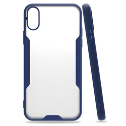 Apple iPhone XS 5.8 Case Zore Parfe Cover Navy blue