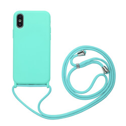 Apple iPhone XS 5.8 Case Zore Ropi Cover Turquoise