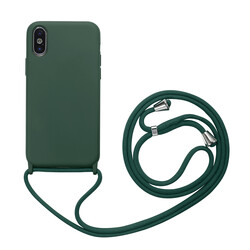 Apple iPhone XS 5.8 Case Zore Ropi Cover Dark Green