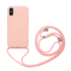 Apple iPhone XS 5.8 Case Zore Ropi Cover Light Pink