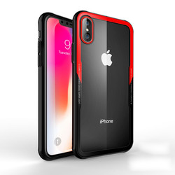 Apple iPhone XS 5.8 Kılıf Zore Craft Arka Kapak Siyah-Kırmızı