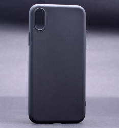 Apple iPhone XS 5.8 Kılıf Zore İmax Silikon Siyah
