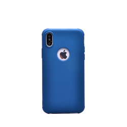 Apple iPhone XS 5.8 Kılıf Zore Neva Silikon Petrol Mavi