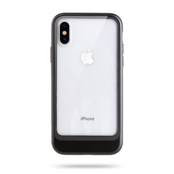Apple iPhone XS 5.8 Kılıf Roar Ace Hybrid Ultra Thin Kapak Siyah